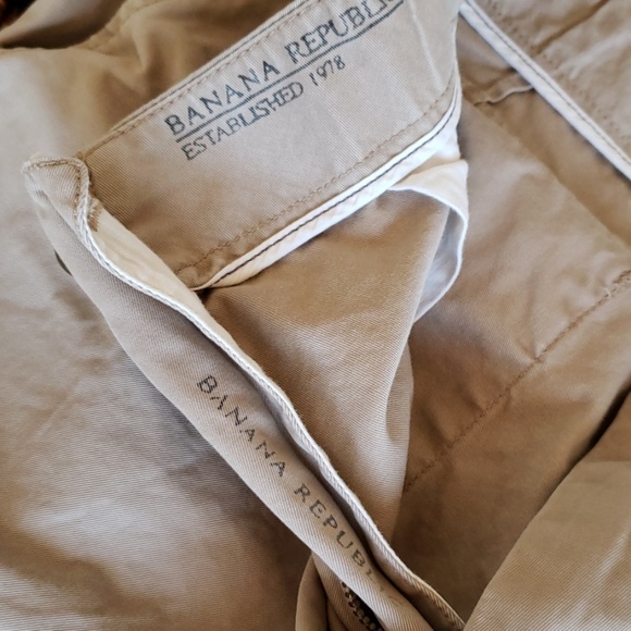 BANANA REPUBLIC cargo khaki pants 31x30 - Picture 4 of 5